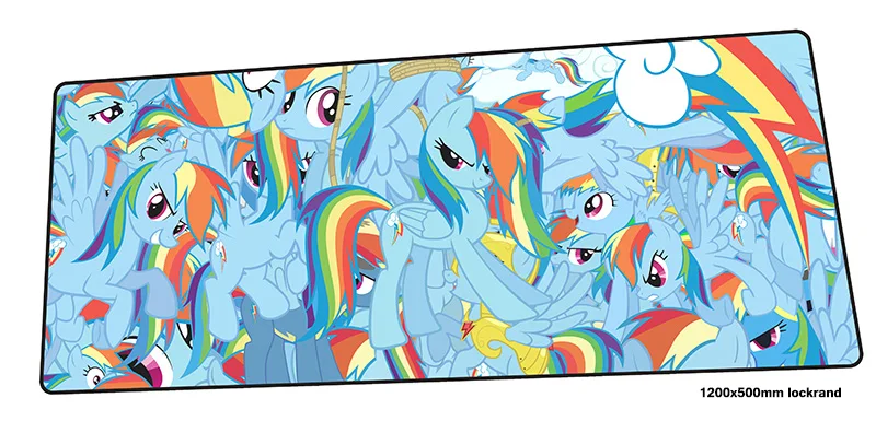 Коврик для мыши my little pony 1200x500 мм цветной игровой коврик рождественские подарки