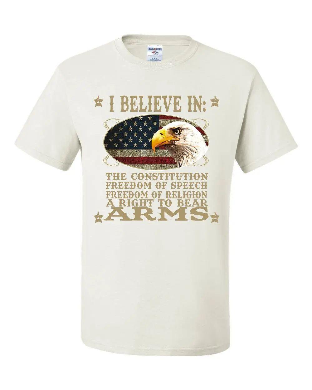Мужская футболка с надписью I Believe In The Constitution Повседневная классная