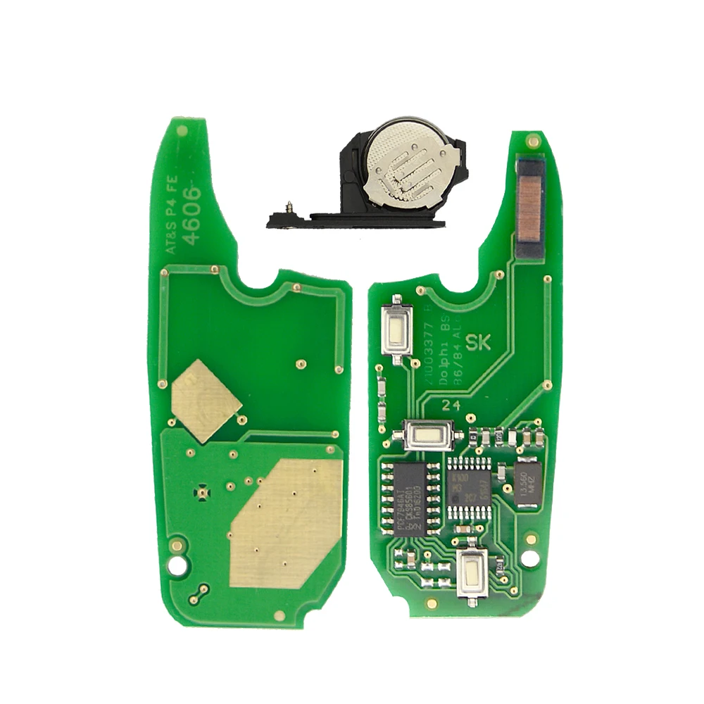 Ключ дистанционный OkeyTech для Fiat 433 МГц чип PCF7946 3 кнопки складное необработанное