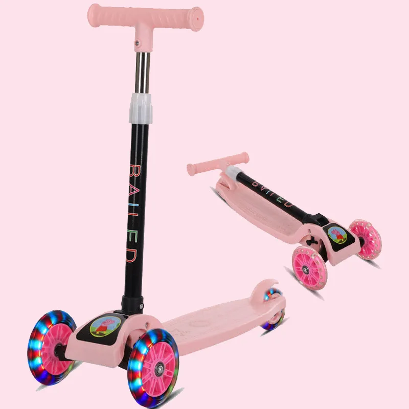 Скутер детский скутер двойного назначения 2-3-6-8-10 лет светящийся самокат | Игрушки