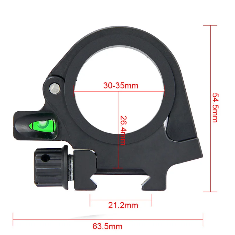 1 Pair Tactical Rifle Scopes Mounts 30-35mm Scope Mount With Bubble Level For Hunting Accessories | Спорт и развлечения
