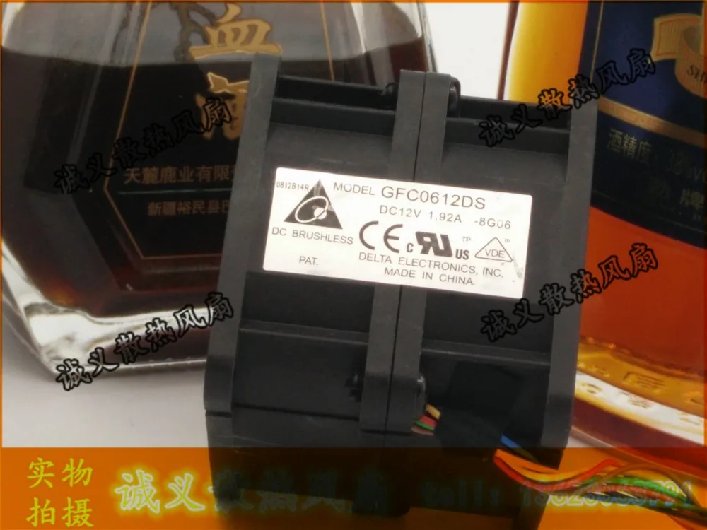 Бесплатная доставка DELTA GFC0612DS 6056 6 см DC 12V 1.92A высокоскоростной мощный