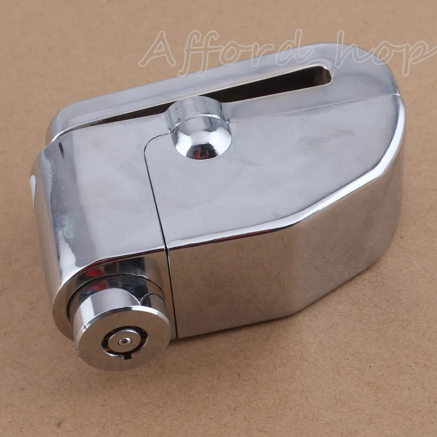 Free Shipping Chrome Motorcycle Bicycle Bike Scooter Wheel Disc Brake Lock Alarm Security Electronic Auto-Arm 100dB 8mm | Автомобили и