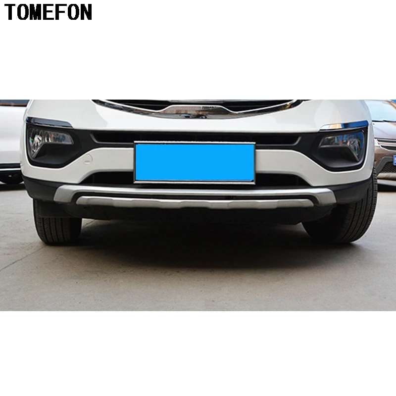 TOMEFON для Kia Sportage R 2010 2011 2012 2013 2014 ABS хромированный передний и задний бампер защита