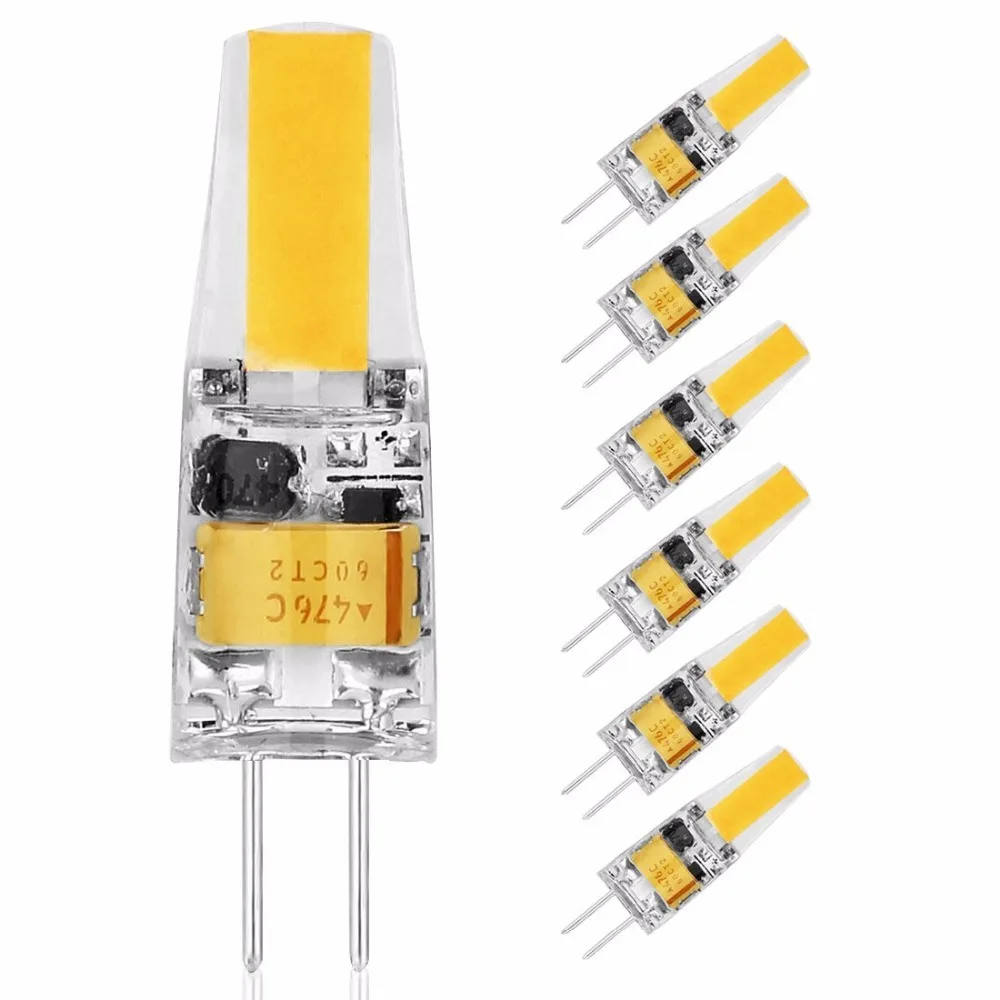 COB светодиодные лампы G4, DC 12V 2W G4 свет (эквивалент галогенов 25 W), водонепроницаемая лампа 3000K (теплый белый) 6000k (дневной белый) 10 упаковок
COB светодиодные лампы G4, DC 12V 2W G4 свет (эквивалент галогенов 25 W), водонепроницаемая лампа 3000K (теплый белый) 6000k (дневной белый) 10 упаковок