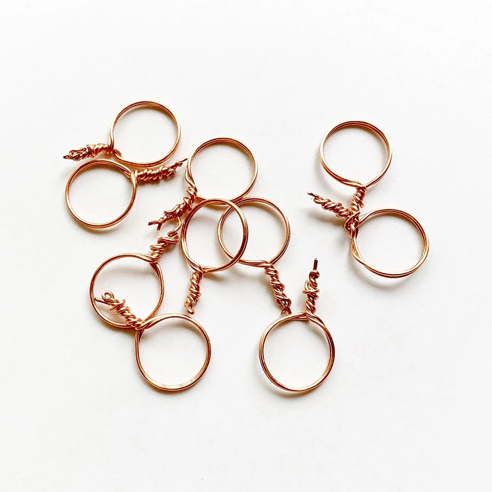 Медная проволока для рукоделия 10 шт. большие кольцевые аксессуары ювелирных