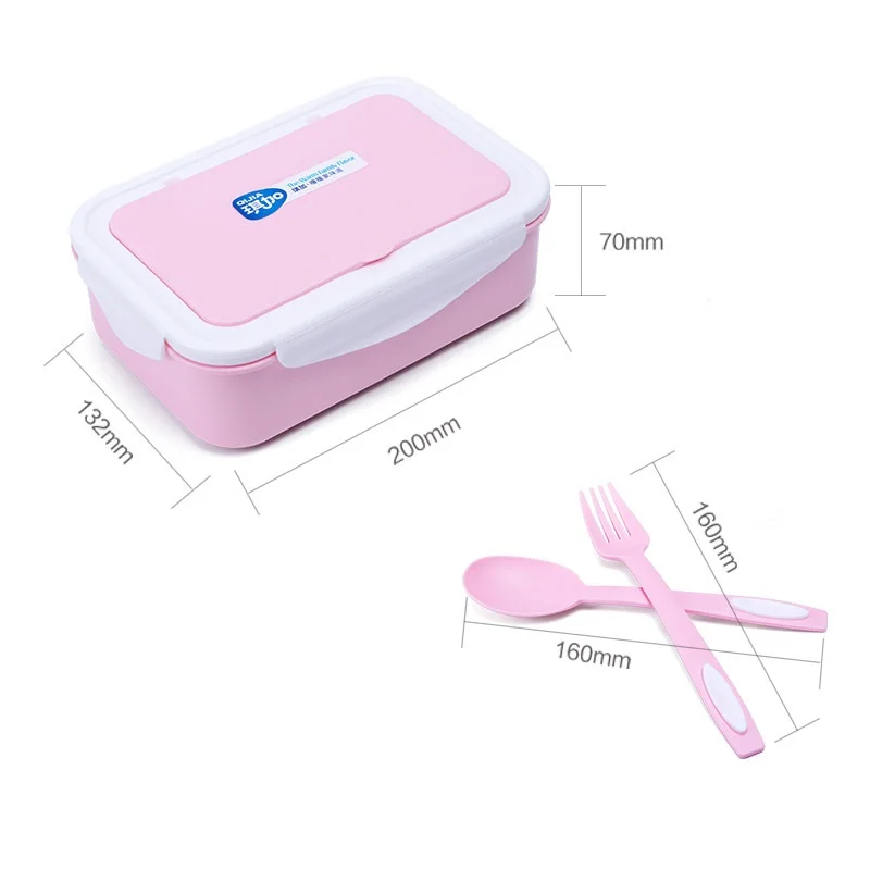 Портативный Ланч бокс с 3 отделениями контейнер из пищевого полипропилена для