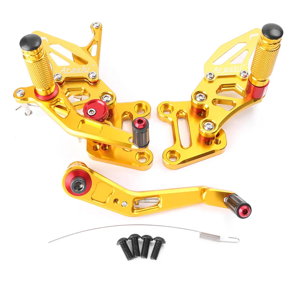 

CNC Motorcycle Adjustment Rearset Footpegs Rear Set Footrest Foot Pegs Kit for SUZUKI GSXR 1000 GSX100R GSXR1000 2017-2018