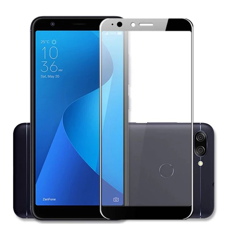 Закаленное стекло для Asus ZenFone Max M1 ZB555KL защита экрана полное покрытие чехол