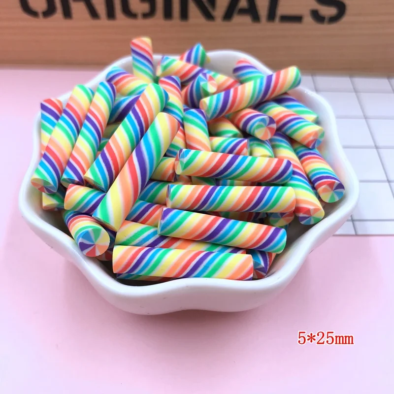 rainbow candy Горячая милые кавайные Зефир, глиняные вихревые конфеты для рукоделия, украшения для телефона, скрапбукинг, сделай сам - Цвет: rainbow candy