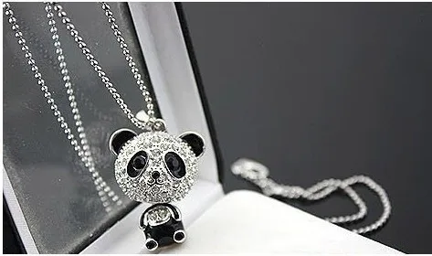 N014 горячая распродажа Бесплатная доставка Оптовая торговля милый Кристалл панда