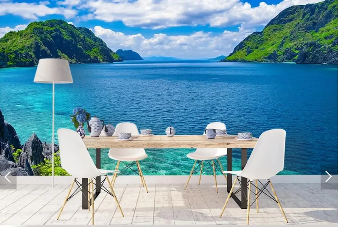 

3d Lake Landscape Photo Wall Papers Mural Large Landscape Living Room Kids Bedroom Home Wall Decor Waterproof Canvas Wallpaper