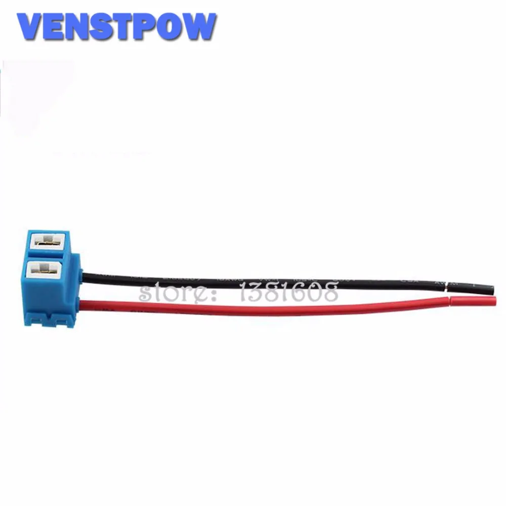 

1PC Car H7 Bend Connector Plug Extension Wire H7 Headlight Ceramic Bulb Holder Auto Halogen Bulb Socket Lamp Holder