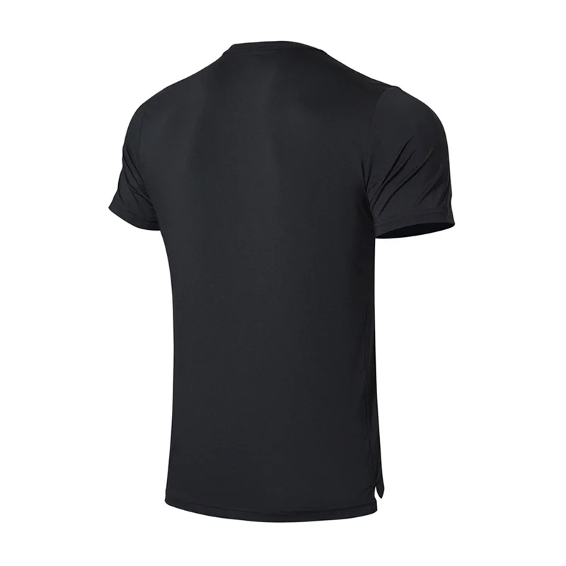 Мужская серия Li Ning бадминтон дышащие спортивные футболки из 81% полиэстера 19%