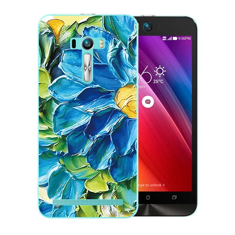 Мягкий чехол для Asus Zenfone Selfie ZD551KL 5 дюймов с рисунком Ван Гога Силиконовый Чехол