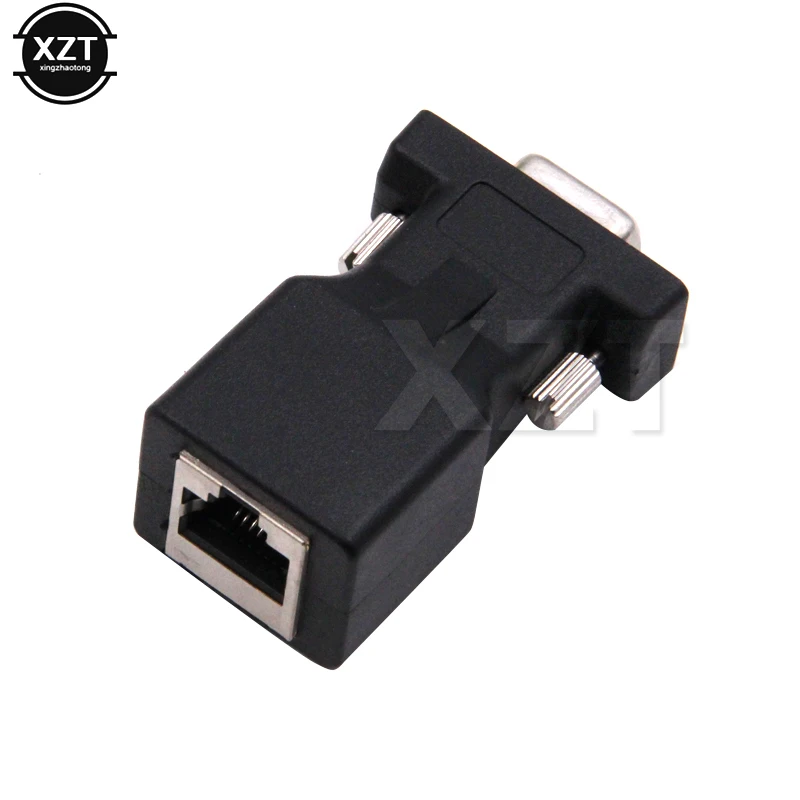 DB9 RS232 RJ45 переходник мама COM LAN Ethernet Новое поступление преобразователь порта