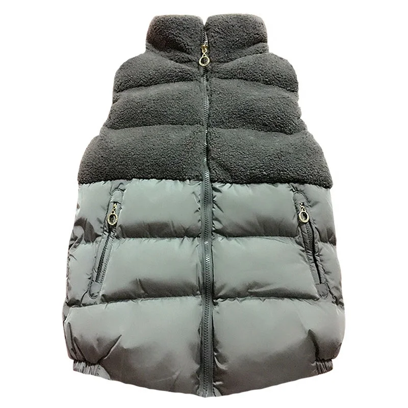 Жилет из овчины женский зимний хлопковый жилет с отстрочкой|down vest women|vest womenvest women