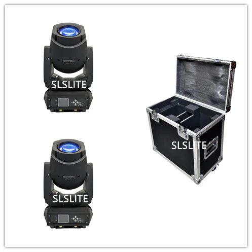 

2PCS/LOT 200W LED Spot Moving Head Dj Stage Light with Flight Case 2IN1 13CH 8 Facet Prism