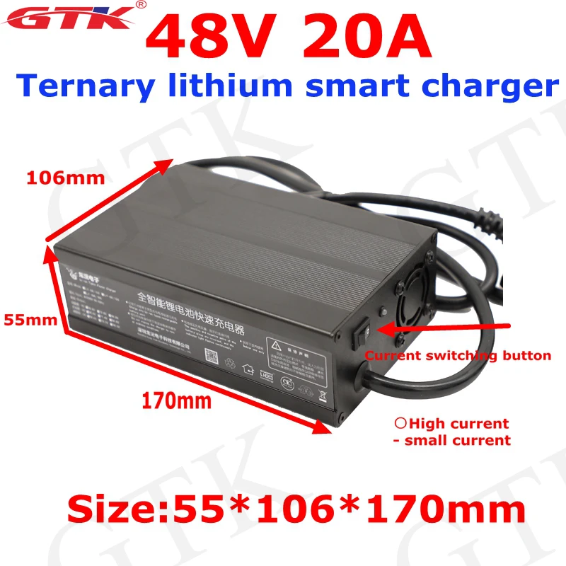 GTK 14S 48v 20A быстрое зарядное устройство скоростное зарядное устройство Высокая мощность 58,8 v 15A 20A для LTO литий-ионный литиевый титановый аккумулятор полимерный RV EV