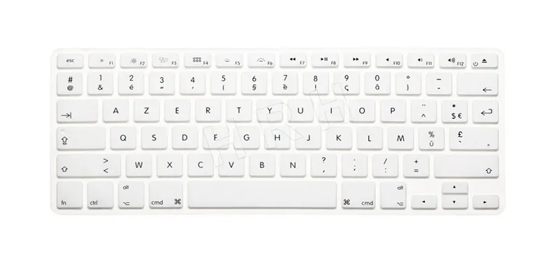 HRH AZERTY французский язык силиконовый чехол клавиатура кожи протектор для Macbook Air Pro retina 1" 15" 1" английская версия