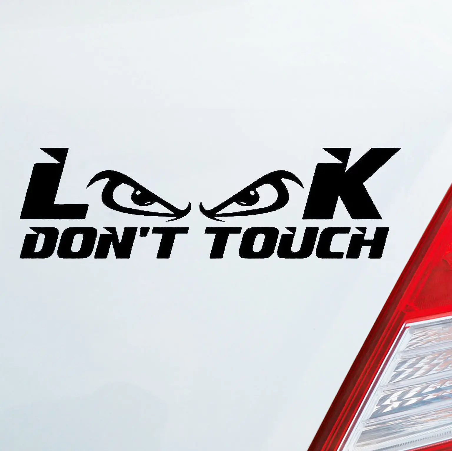 15*4 см Aufkleber Look Dont Touch стикер Blick Jdm мотоцикл бампер внедорожника окна автомобиля