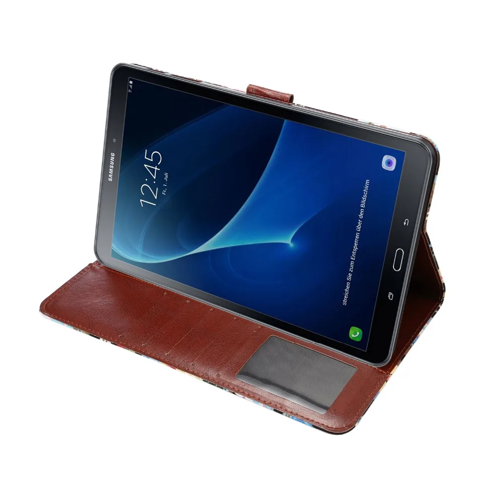 Умный чехол для Samsung Tab A6 10 1 2016 Магнитный Кошелек из искусственной кожи с откидной