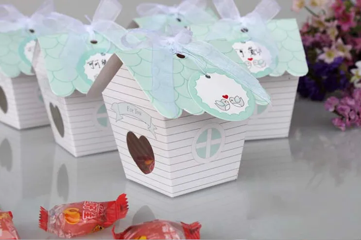30 хит продаж креативная Милая коробка для конфет в виде домика со стандартным