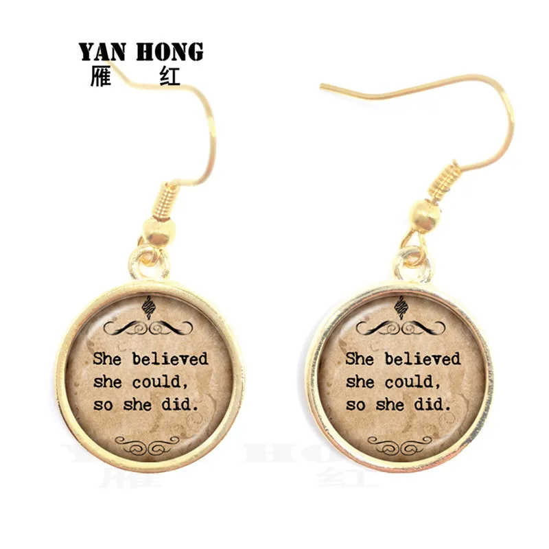 

Letter Fashion Earrings Glass Crystal Handmade, Birthday Banquet Fashion Jewelry