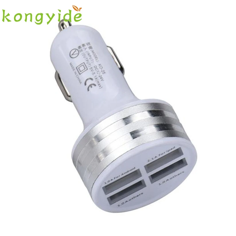 Car-styling Universal 12V 5.1A 4Port USB DC Charger Adapter For Smartphone GPS td1031 dropshipping | Автомобили и мотоциклы