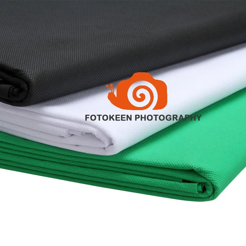 

10x10ft Photography Studio Non-woven cloth fabric Backdrop Background Chromakey screen green Fabric background 3Colors optional