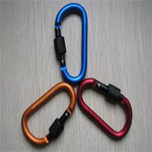 1 шт. портативный D образный винтовой замок из алюминиевого сплава|lock pendant|buckle