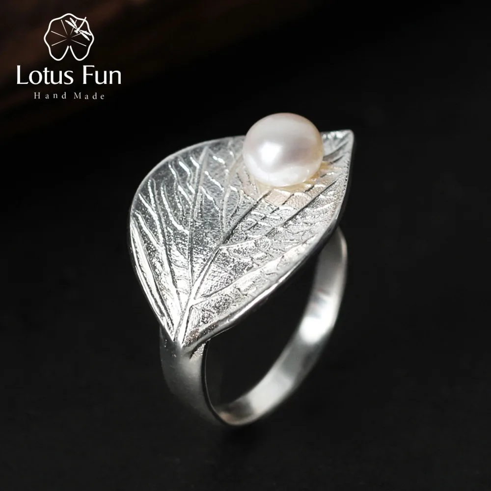 Lotus Fun реальные стерлингового серебра 925 натуральный жемчуг ручной работы