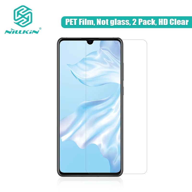 2 PACK HD Clear Film NILLKIN 3D CP+ Max/XD/H+ Pro Закаленное стекло-экран протектор для huawei P30 стекло 3D 2.5D плоский край Защитная пленка P30 - Цвет: 2 PACK HD Clear Film