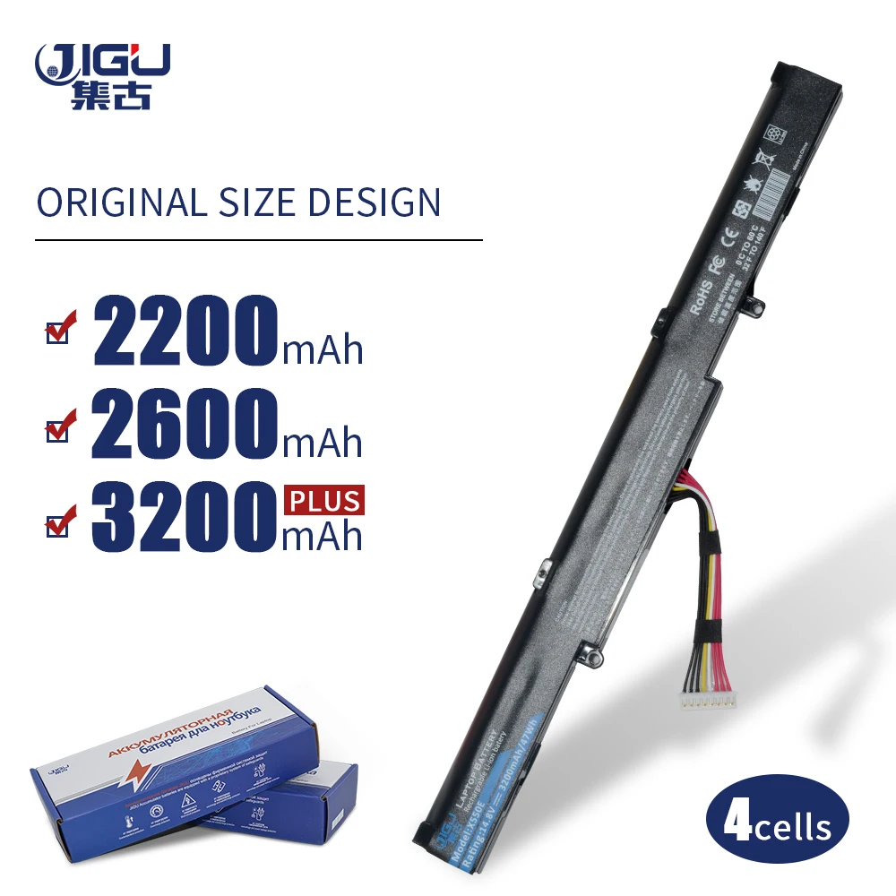 JIGU ноутбука Батарея A41-X550E для Asus X450 X450E X450J X550DP A450 A450C A450V F450 F450J K450J K550D K550E K751L R752L