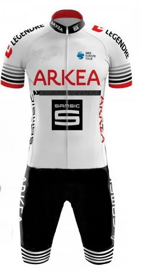 

MEN'S CYCLING WEAR CYCLING JERSEY BODY SUIT SKINSUIT WITH POWER BAND 2019 ARKEA SAMSIC TEAM 20D GEL PAD SIZE: XS-4XL