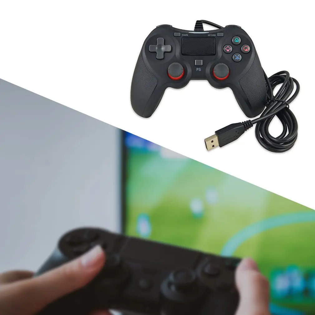 USB проводной геймпад для Playstation Sony PS4 контроллер Джойстик ПК консоль с кабелем |