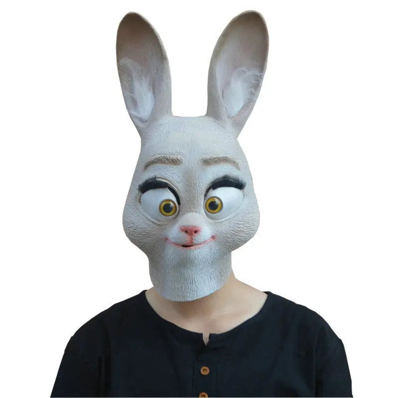 Реалистичная латексная маска кролика Cospaly Ник Фокси полицейского офицера Джоди