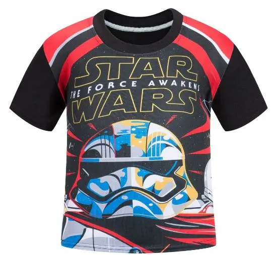 Одежда для мальчиков Супермен футболка Star Wars с персонажами мультфильмов рисунок