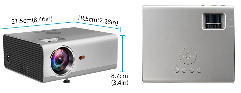 Rigal мини светодиодный проектор RD825 Native1280 x 720P Android 6 Поддержка HD1080P портативный 3D ТВ домашний кинотеатр wifi Bluetooth projetor