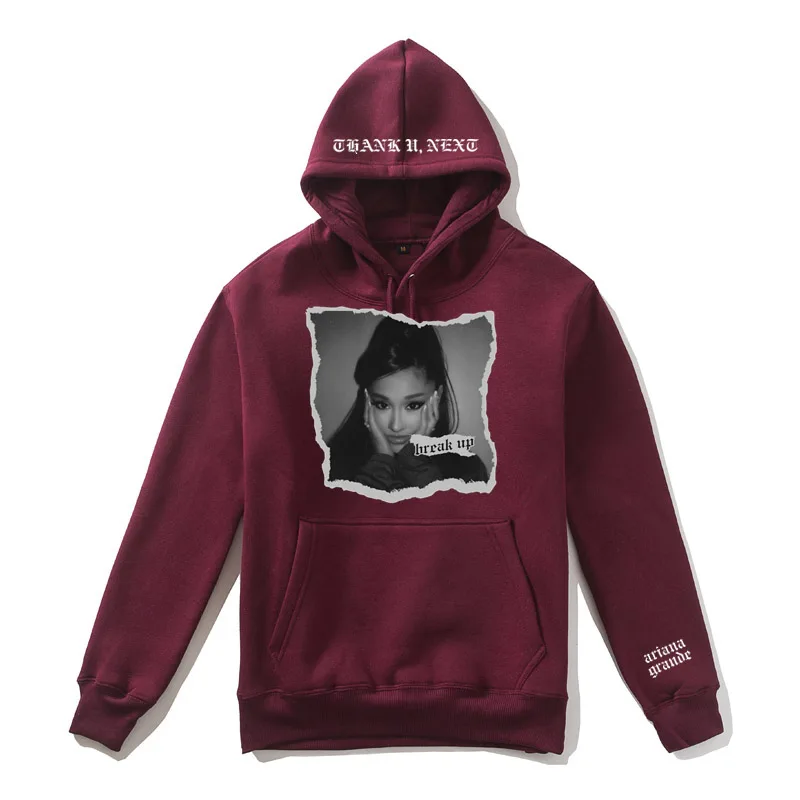 Эксклюзивная Мужская толстовка с капюшоном Thank U Next Break Up, женская уличная мужская повседневная куртка на молнии, повседневные флисовые мужские пальто
