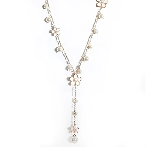 Женский свитер с жемчугом Bluelans длинное ожерелье подвеской|necklace jewelry|long pendantlong pendant