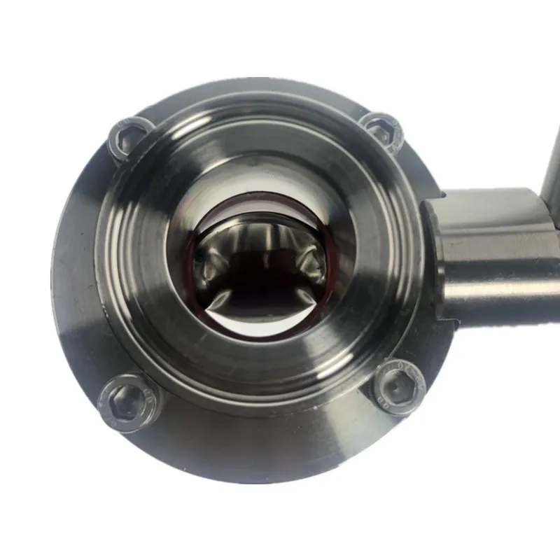 DN25-DN50 Tri Clamp санитарно нержавеющая сталь SS304 клапан-бабочка Силиконовое уплотнение Потяните ручку дома варочный клапан