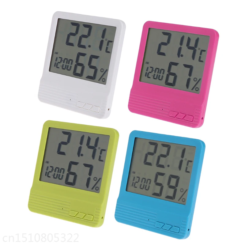 Термометр Гигрометр с ЖК дисплеем и будильником|thermometer hygrometer indoor|clock alarm clockclock digital