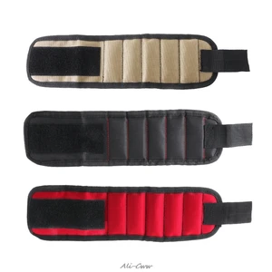 Магнитный браслет, сумка для инструментов, держатель винтов, гвоздей, сверл, магнитный браслет