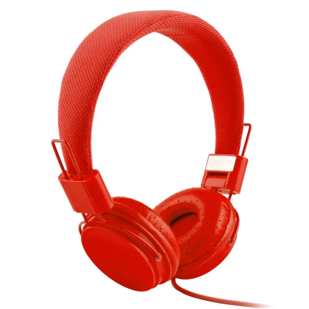 Складные HIFI стерео проводные наушники ярких цветов с микрофоном|Наушники и