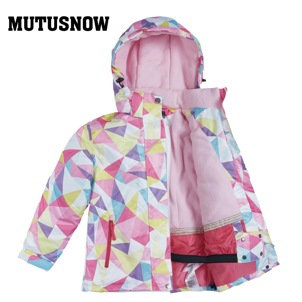 Новейшая детская Лыжная куртка зимняя ветрозащитная Водонепроницаемая