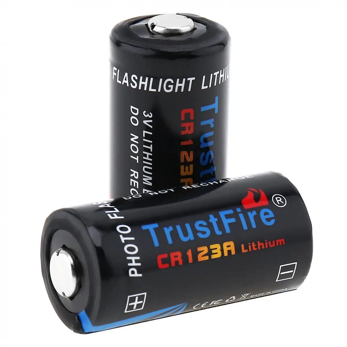 2 шт./лот TrustFire CR123A 3V 1400 мА/ч литий Батарея с предохранителем и универсальным