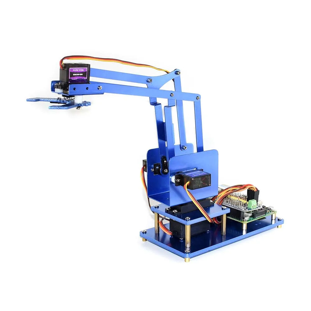 

4-DOF Metal Robot Arm Kit for Raspberry Pi, Bluetooth / WiFi Remote Control