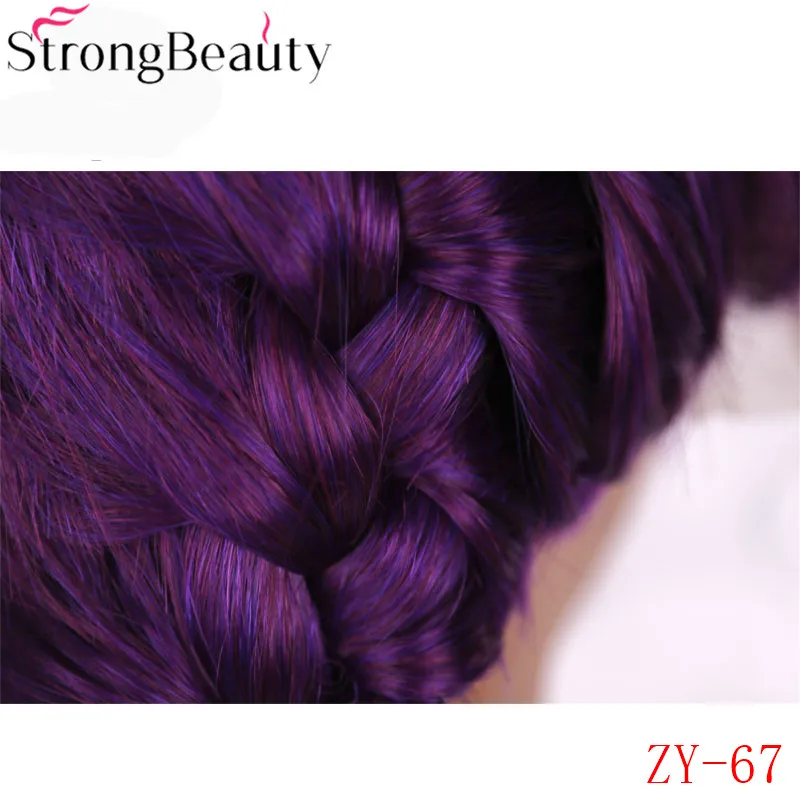 StrongBeauty Синтетический Плетеный Синтетические волосы на кружеве парик с косами с эффектом деграде(переход от темного к светлому