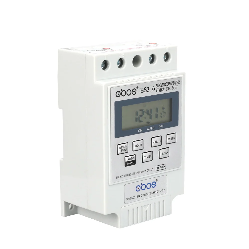 white 24V Красивый, хорошее качество, хорошая цена, 220 В, реле таймера, 24 часа, таймер, переключатель с 10 раз, вкл/выкл, диапазон времени, 1 мин-168 ч - Цвет: white 24V
